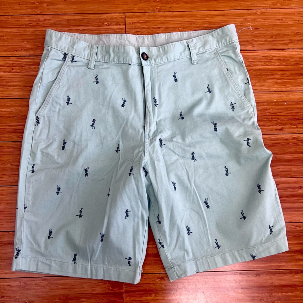 Men’s Casual Shorts with Hula Girls